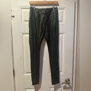 Vylette Elegant High Rise  Faux Leather Leggings Size M